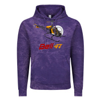 Cloud Purple bell 47 helicopter Vintage Hoodie - ArtMosaic