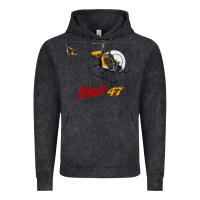 Vintage Black bell 47 helicopter Vintage Hoodie - ArtMosaic