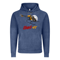 Vintage Denim bell 47 helicopter Vintage Hoodie - ArtMosaic