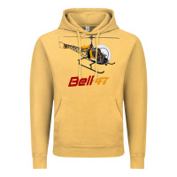 Vintage Mustard bell 47 helicopter Vintage Hoodie - ArtMosaic