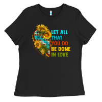 Black let all that you do be done in love Ladies Tee - BundleAndBundleShop