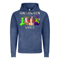 Vintage Denim halloween vibes dick tie dye hippie retro lazy costume Vintage Hoodie - ArtMosaic