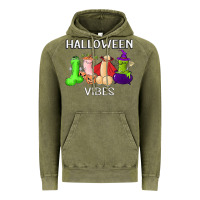 Halloween Vibes Dick Tie Dye Hippie Retro Lazy Costume Vintage Hoodie | Teevron