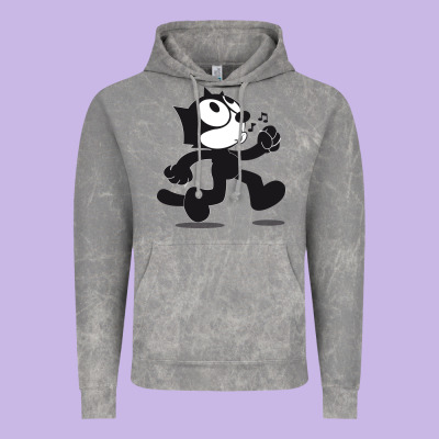 Felix The Cat Whistling Vintage Hoodie Designed By Artmosaic
