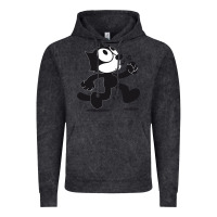 Vintage Black felix the cat whistling Vintage Hoodie - ArtMosaic