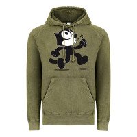 Vintage Olive felix the cat whistling Vintage Hoodie - ArtMosaic