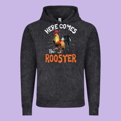 Here Comes The Rooster Shirt Chicken Lady Outfit 243 Vintage Hoodie Designed By Artmosaic