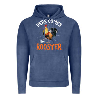 Vintage Denim Here Comes The Rooster Shirt Chicken Lady Outfit 243 Vintage Hoodie - ArtMosaic
