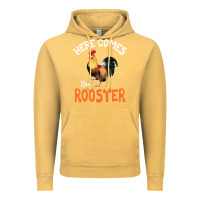 Vintage Mustard Here Comes The Rooster Shirt Chicken Lady Outfit 243 Vintage Hoodie - ArtMosaic