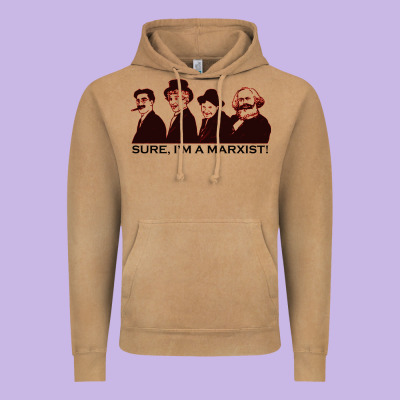 Sure I'm A Marxist Vintage Hoodie Designed By Artmosaic