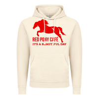 Vintage Artic Red Pony Cafe, Funny cute horse lover Vintage Hoodie - ArtMosaic