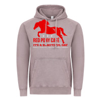 Red Pony Cafe, Funny Cute Horse Lover Vintage Hoodie | Teevron