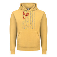 Vintage Mustard Seether Bone Flag Vintage Hoodie - ArtMosaic