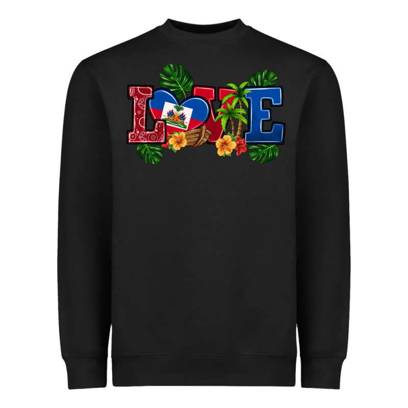Love Haitian Republic Heavyweight Sweatshirt by RanaPortraitStore | Teevron