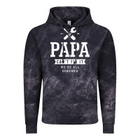 Cloud Black If Papa Can't Fix It We're All Screwed - Fathers Day Vintage Hoodie - ArtMosaic
