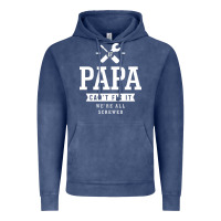 Vintage Denim If Papa Can't Fix It We're All Screwed - Fathers Day Vintage Hoodie - ArtMosaic
