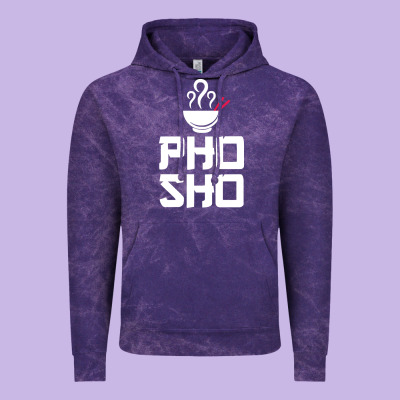 Pho Sho Foodie Asian Food Humor Chopsticks Funny Vintage Hoodie Designed By Artmosaic