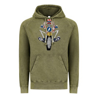 Vintage Olive grateful motor ber Vintage Hoodie - ArtMosaic