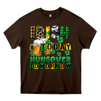 Chocolate Brown Irish today hungover tomorrow Heavy Core Tee - CowGirlArtShop