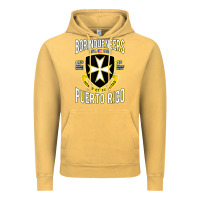 Vintage Mustard Borinqueneers Puerto Rico Flag Honor Et Fidelitas Vintage Hoodie - ArtMosaic