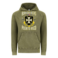 Vintage Olive Borinqueneers Puerto Rico Flag Honor Et Fidelitas Vintage Hoodie - ArtMosaic