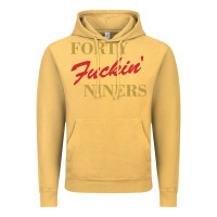 Vintage Mustard forty fvckin' niners Vintage Hoodie - ArtMosaic
