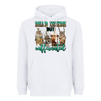 White dead inside but caffeinated skeleton coffee cups Heavyweight Hoodie - Jasminsmagicworld