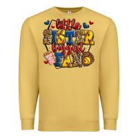 Antique Gold little sister biggest fan softball Premium Sweatshirt - Jasminsmagicworld