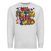 Dove Grey little sister biggest fan softball Premium Sweatshirt - Jasminsmagicworld