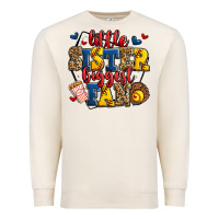 Sandshell little sister biggest fan softball Premium Sweatshirt - Jasminsmagicworld
