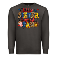 Smoke little sister biggest fan softball Premium Sweatshirt - Jasminsmagicworld