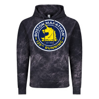 Cloud Black boston marathon Vintage Hoodie - ArtMosaic