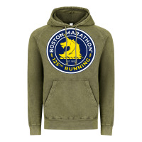 Vintage Olive boston marathon Vintage Hoodie - ArtMosaic