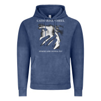 Vintage Denim Catherine wheel, Catherine wheel art, Catherine wheel vintage, Catheri Vintage Hoodie - ArtMosaic