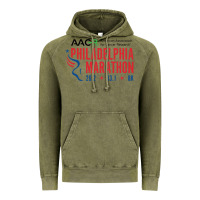 Vintage Olive PHILADELPHIA MARATHON Vintage Hoodie - ArtMosaic
