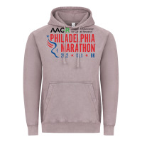Vintage Zinc PHILADELPHIA MARATHON Vintage Hoodie - ArtMosaic
