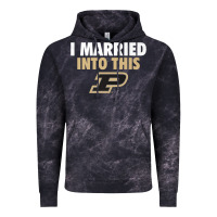 Cloud Black Purdue Boilermakers Married Into This - Apparel Vintage Hoodie - ArtMosaic