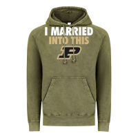 Vintage Olive Purdue Boilermakers Married Into This - Apparel Vintage Hoodie - ArtMosaic