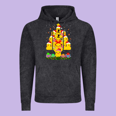 Duck Rubber Duck Christmas Tree Duckie And Quack Christmas 123 Vintage Hoodie Designed By Artmosaic
