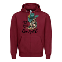 Burgundy Should Have Been A Cowgirl Zipper Hoodie - JahusDesignShop