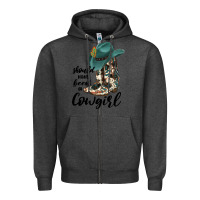 Charcoal Heather Should Have Been A Cowgirl Zipper Hoodie - JahusDesignShop