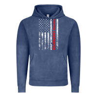 Vintage Denim Union Carpenter With A Vintage American Flag For Fans Vintage Hoodie - ArtMosaic