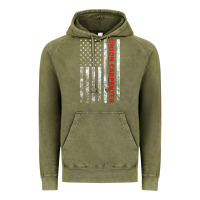 Vintage Olive Union Carpenter With A Vintage American Flag For Fans Vintage Hoodie - ArtMosaic