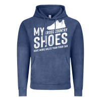 Vintage Denim cross country running   xc run runner pullover hoodie Vintage Hoodie - ArtMosaic