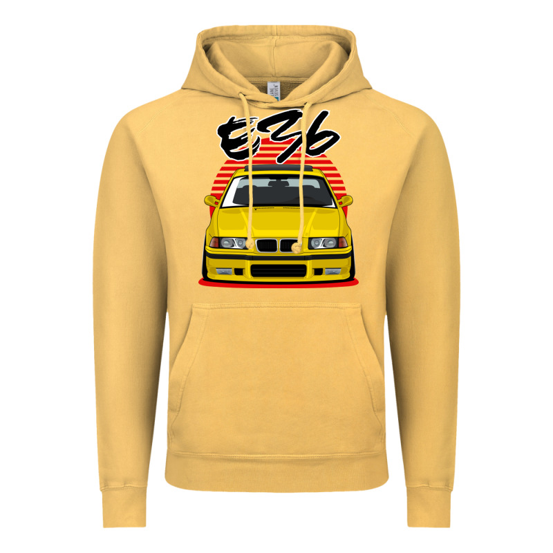Yellow E36 Vintage Hoodie by ArtMosaic | Teevron