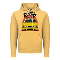 Vintage Mustard Yellow E36 Vintage Hoodie - ArtMosaic