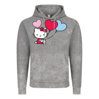 Cloud Rock kitty Vintage Hoodie - ArtMosaic