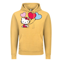 Vintage Mustard kitty Vintage Hoodie - ArtMosaic
