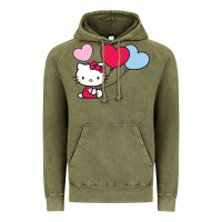 Vintage Olive kitty Vintage Hoodie - ArtMosaic