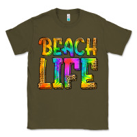 Army Green beach life Classic Tee - Jasminsmagicworld